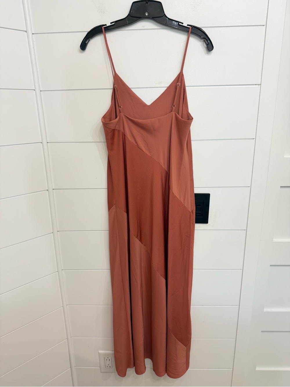 Hatch Rust Color Maternity color block Slip Midi Dress Size 2 36780 - Picture 3 of 9